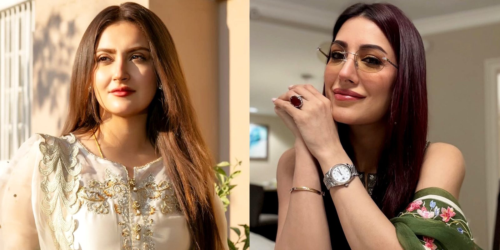 Mehwish Hayat and Hiba Bukhari